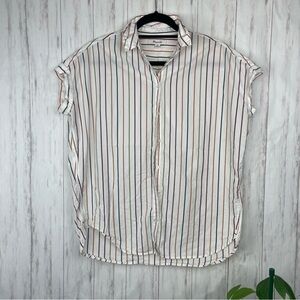Madewell rainbow button down XS